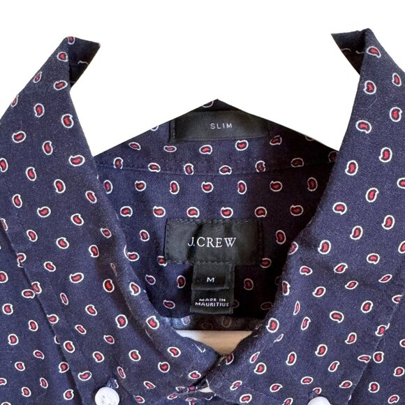 J. Crew Men’s Casual Cotton Slim Button Down Shirt Medium A5364 - Picture 4 of 5